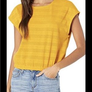 Madewell pointelle cropped muscle tee